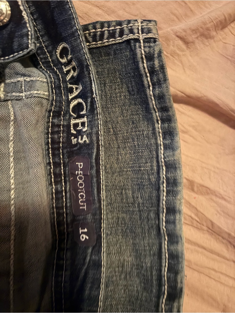 Grace in LA Women's Light Blue Bootcut Jeans